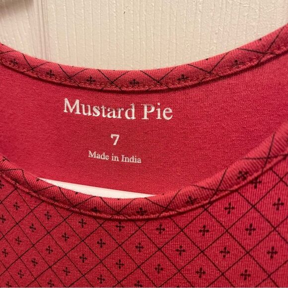 Mustard Pie Kids Matching Set - Red and Gold - Picture 5 of 10